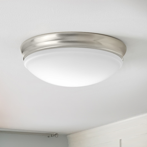 13.50-Inch LED Flush Mount in Brushed Nickel by Progress Lighting