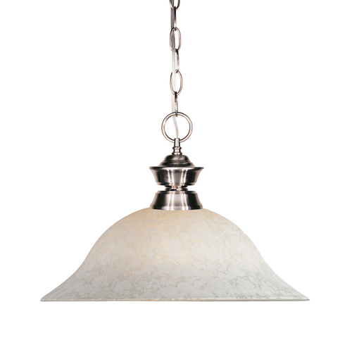 Riviera Brushed Nickel Pendant by Z-Lite