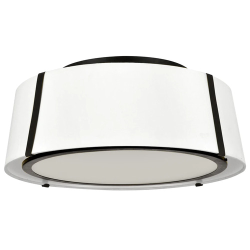 Fulton 18-Inch Semi-Flush in Black by Crystorama Lighting
