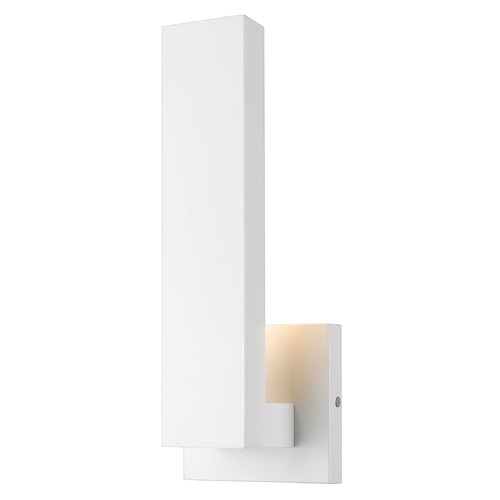 Z-Lite Edge White LED Outdoor Wall Light by Z-Lite 576S-WH-LED