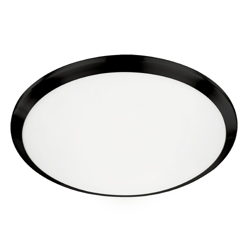 Kuzco Lighting Modern Black LED Flush Mount with White Shade 3000K 750LM by Kuzco Lighting FM1515-BK