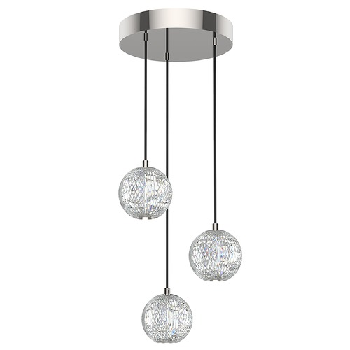 Alora Lighting Marni Polished Nickel LED Multi-Light Pendant by Alora Lighting MP321203PN