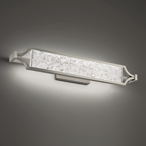 Emblem Brushed Nickel LED Vertical Bathroom Light by Modern Forms