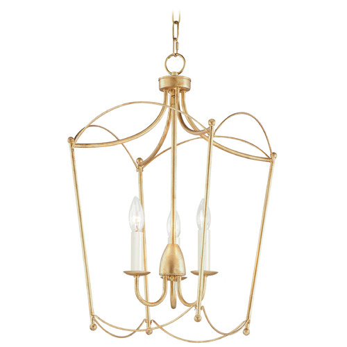 Maxim Lighting Plumette Gold Leaf Pendant Light