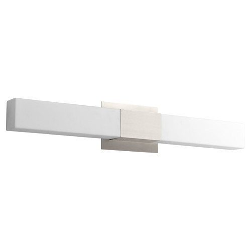 Vega 27-Inch LED Vanity Light in Satin Nickel by Oxygen Lighting