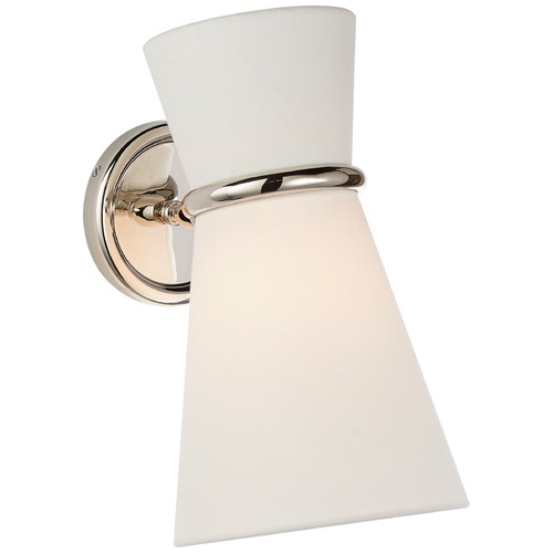 Visual Comfort Signature Collection Aerin Clarkson Pivoting Sconce in Polished Nickel by Visual Comfort Signature ARN2008PNL