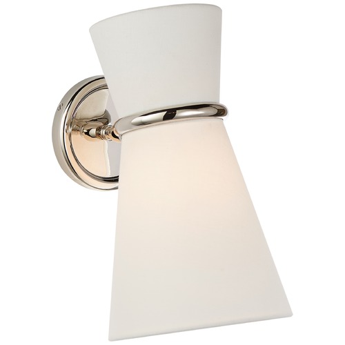 Aerin Clarkson Pivoting Sconce in Polished Nickel by Visual Comfort Signature