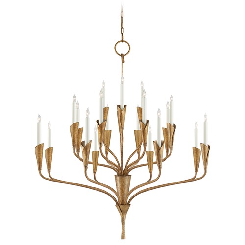 Visual Comfort Signature Collection Chapman & Myers Aiden Chandelier in Gilded Iron by Visual Comfort Signature CHC5503GI