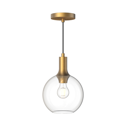 Castilla 8-Inch Mini Pendant in Aged Gold by Alora Lighting