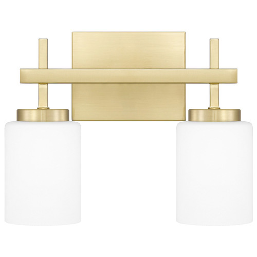 Wilburn Satin Brass LED Bathroom Light by Quoizel Lighting