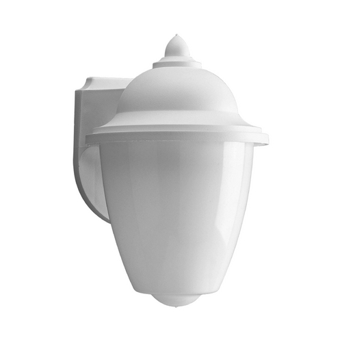 Polycarbonate Outdoor Wall Light in White by Progress Lighting