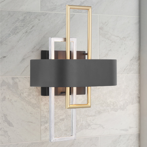 Adagio Black Sconce by Progress Lighting