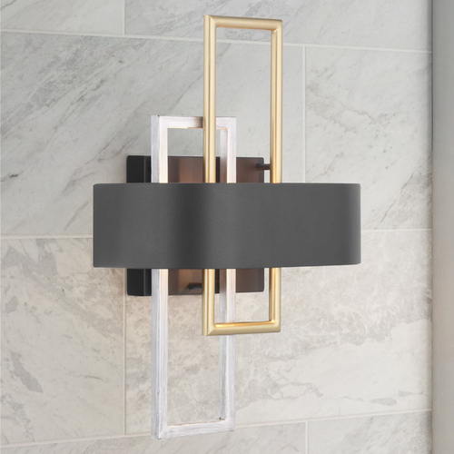 Progress Lighting Adagio Black Sconce by Progress Lighting P710057-031