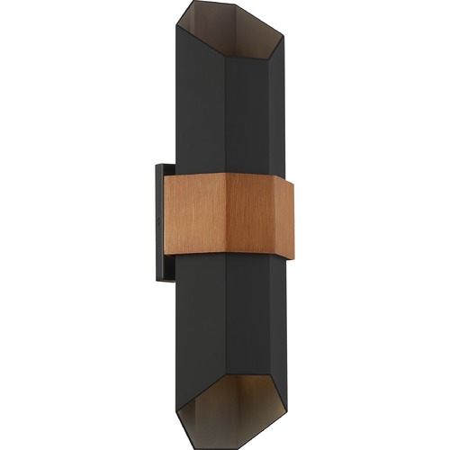 Chasm Matte Black LED Outdoor Wall Light by Quoizel Lighting