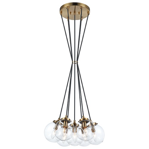 Matteo Lighting The Bougie Aged Gold Multi-Light Pendant by Matteo Lighting C63007AGCL