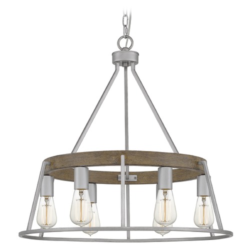 Quoizel Lighting Brockton Brushed Silver Chandelier by Quoizel Lighting BRT5006BSR