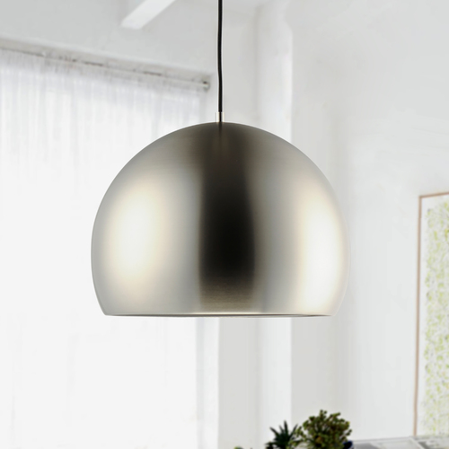 ET2 Lighting Palla 20-Inch LED Pendant in Satin Nickel & Black by ET2 Lighting E24926-SNBK