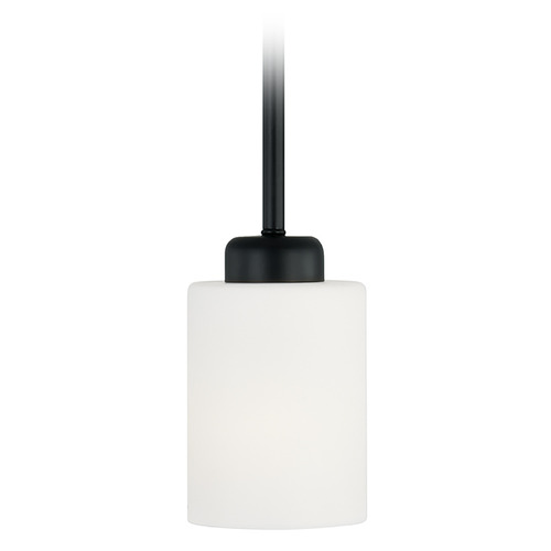 HomePlace by Capital Lighting Dixon 5-Inch Mini Pendant in Black by HomePlace by Capital Lighting 315211MB-338