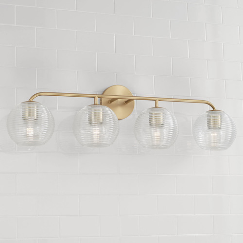 HomePlace by Capital Lighting Dolan 33.50-Inch Bath Light in Brass by HomePlace by Capital Lighting 149941MA-544