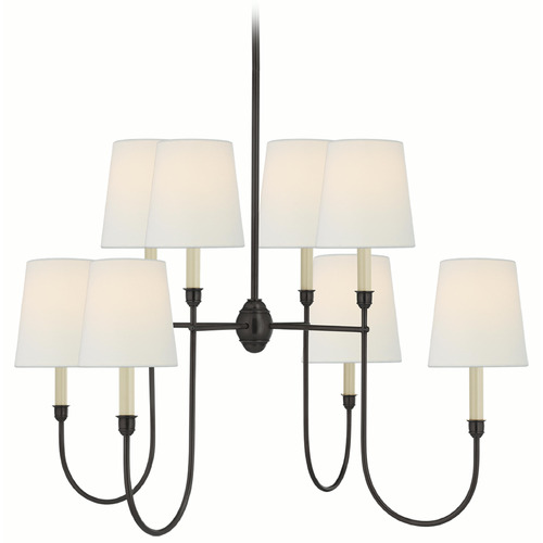 Visual Comfort Signature Collection Visual Comfort Signature Collection Thomas O'brien Vendome Bronze Chandelier TOB5008BZ-L