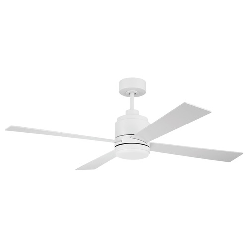 Craftmade Lighting Mccoy White LED Ceiling Fan with Light
