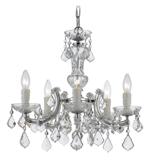 Crystorama Lighting Crystorama Lighting Maria Theresa Polished Chrome Crystal Chandelier 4376-CH-CL-MWP