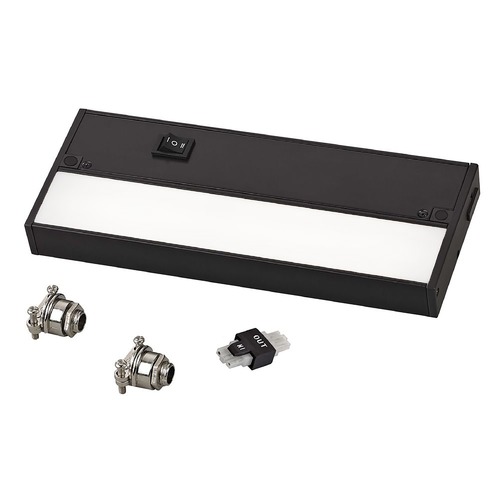 9-Inch LED Under Cabinet Light Direct-Wire / Plug-In 3000K 120V Bronze by Recesso Lighting