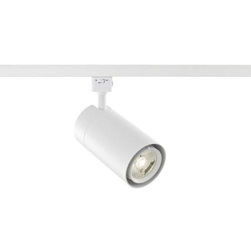 White 4000K LED Cylinder Track Head for Juno Track Systems by Recesso