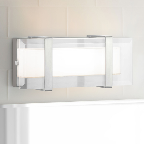 Progress Lighting Miter LED Brushed Nickel Sconce by Progress Lighting P710061-009-30