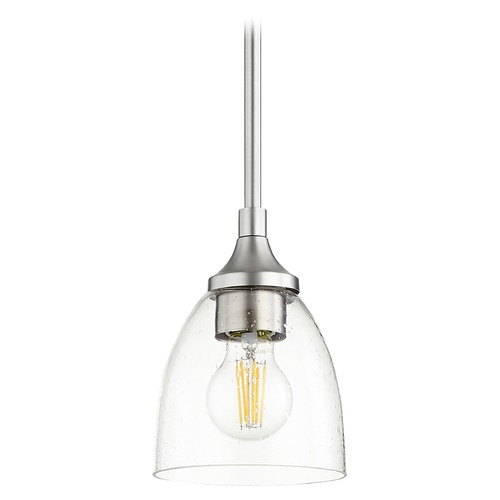 Enclave Satin Nickel Mini Pendant by Quorum Lighting