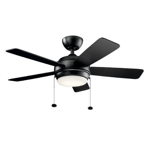 Starkk 42-Inch Satin Black LED Fan by Kichler Lighting
