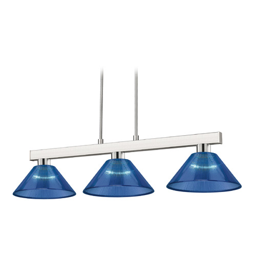Cobalt Brushed Nickel Billiard Light by Z-Lite