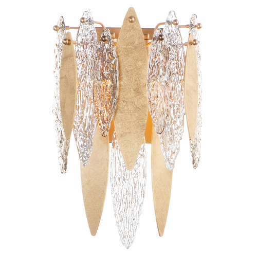 Maxim Lighting Majestic Gold Leaf Sconce