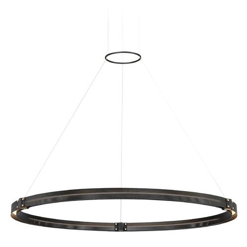 Admiral 49-Inch LED Chandelier in Black & Brass by Eurofase Lighting
