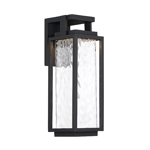Modern Forms by WAC Lighting Two If By Sea Black LED Outdoor Wall Light by Modern Forms WS-W41925-BK
