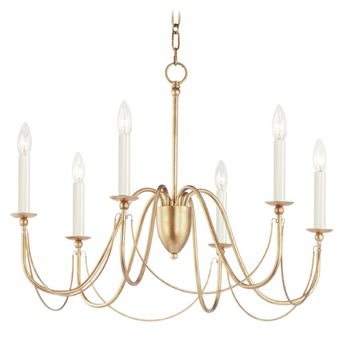 Maxim Lighting Plumette Gold Leaf Chandelier