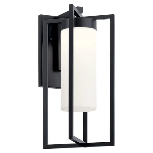 Kichler Lighting Drega 22.50-Inch LED Outdoor Wall Light in Black by Kichler Lighting 59072BKLED