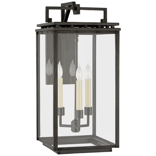 Visual Comfort Signature Collection Chapman & Myers Cheshire Lantern in Aged Iron by Visual Comfort Signature CHO2612AICG