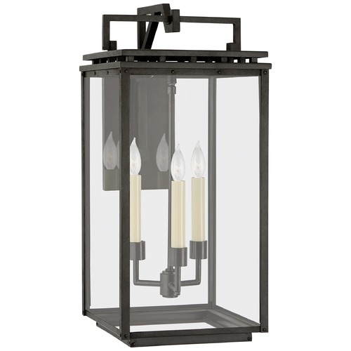 Chapman & Myers Cheshire Lantern in Aged Iron by Visual Comfort Signature