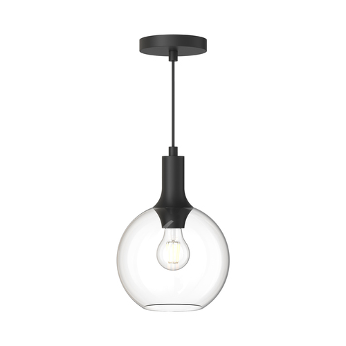 Castilla 8-Inch Mini Pendant in Matte Black by Alora Lighting