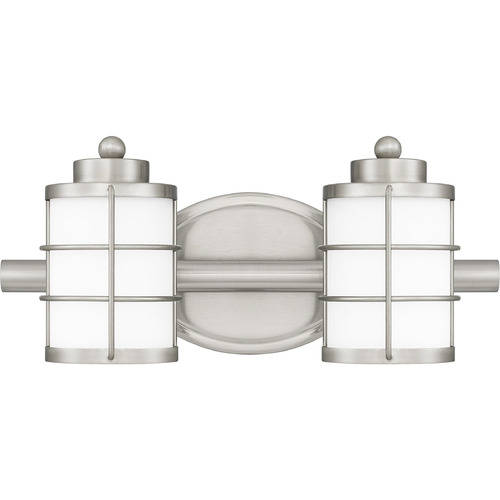 Quoizel Lighting Hazlett Brushed Nickel Bathroom Light by Quoizel Lighting HZT8615BN