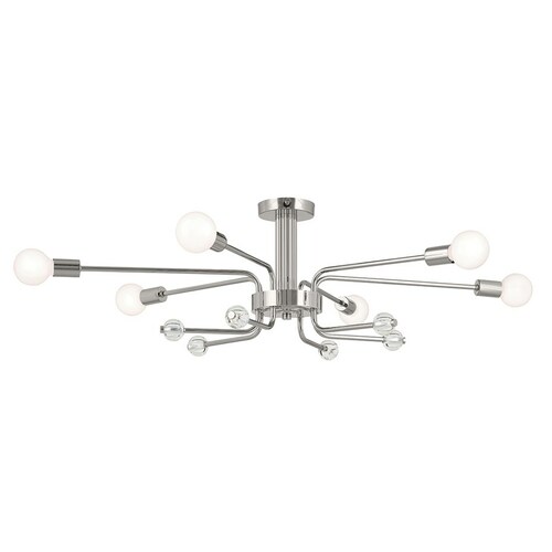 Kichler Lighting Ocala Polished Nickel Semi-Flush Mount Light by Kichler Lighting 52602PN