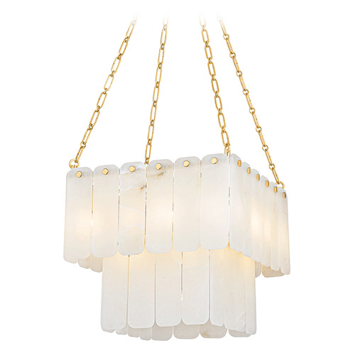 Hudson Valley Lighting Moissanite Aged Brass LED Mini-Chandelier