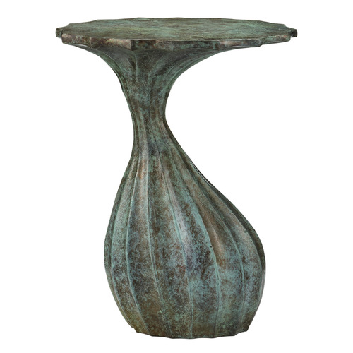 Currey and Company Tunis Verdigris Accent Table