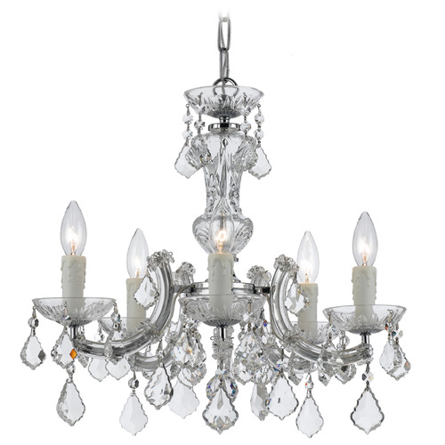 Crystorama Lighting Maria Theresa Polished Chrome Crystal Chandelier