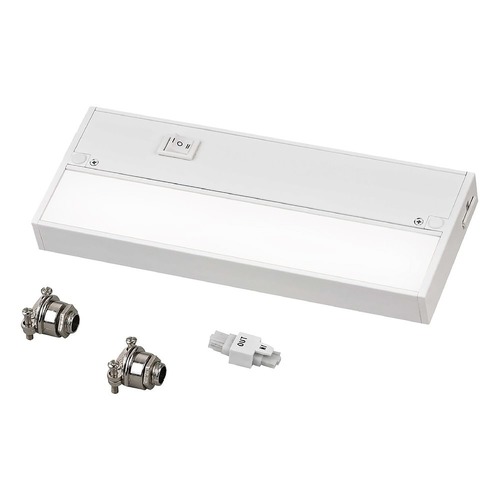 9-Inch LED Under Cabinet Light Direct-Wire / Plug-In 3000K 120V White by Recesso Lighting