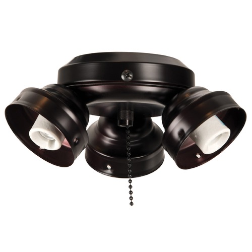 3-Light LED Fan Fitter in Oiled Bronze by Craftmade Lighting