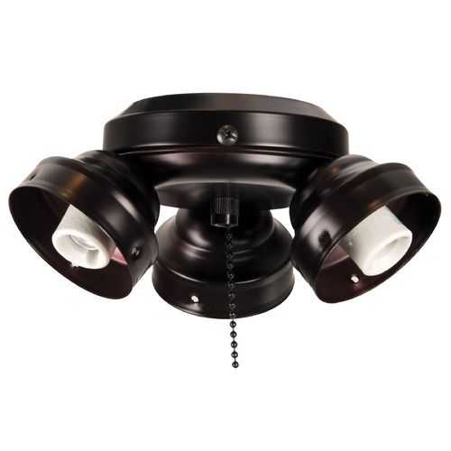 Craftmade Lighting 3-Light LED Fan Fitter in Oiled Bronze by Craftmade Lighting F300-OB-LED