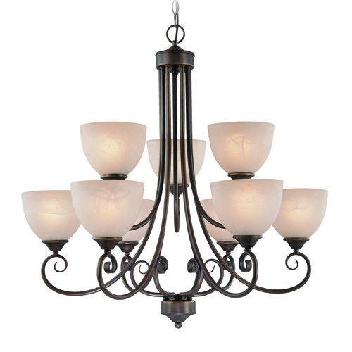 Raleigh 31-Inch Old Bronze Chandelier by Craftmade Lighting