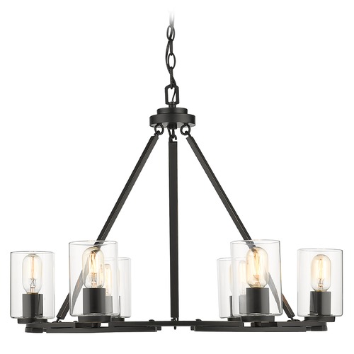 Monroe Black Chandelier by Golden Lighting